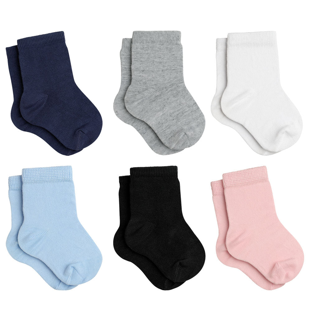 Meia Cano Médio Bebê Unissex Básica Lisa - Lupo