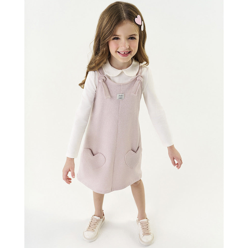 Conjunto Infantil Salopete e Blusa Manga Longa - Abrange