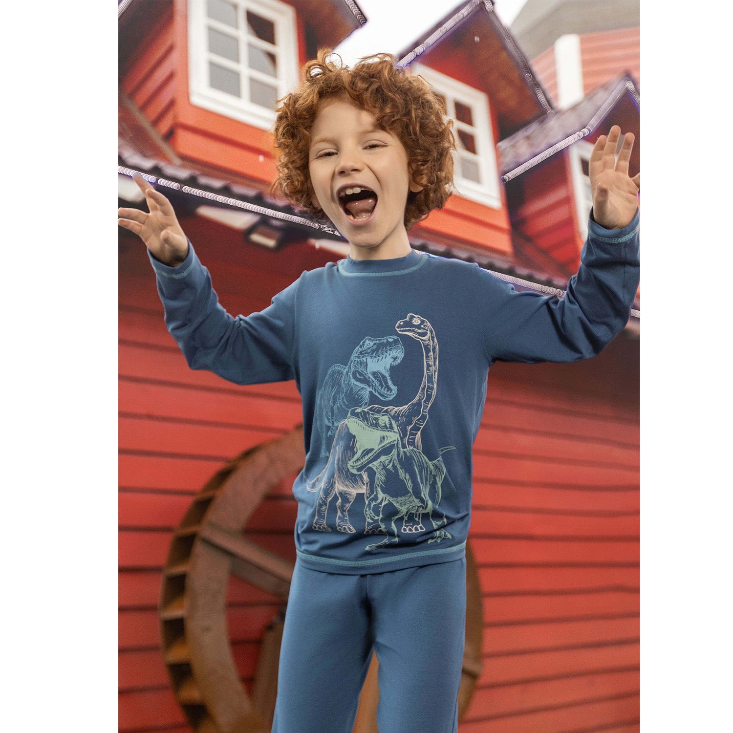 Pijama Infantil Modal Dinossauros Menino - Dedeka