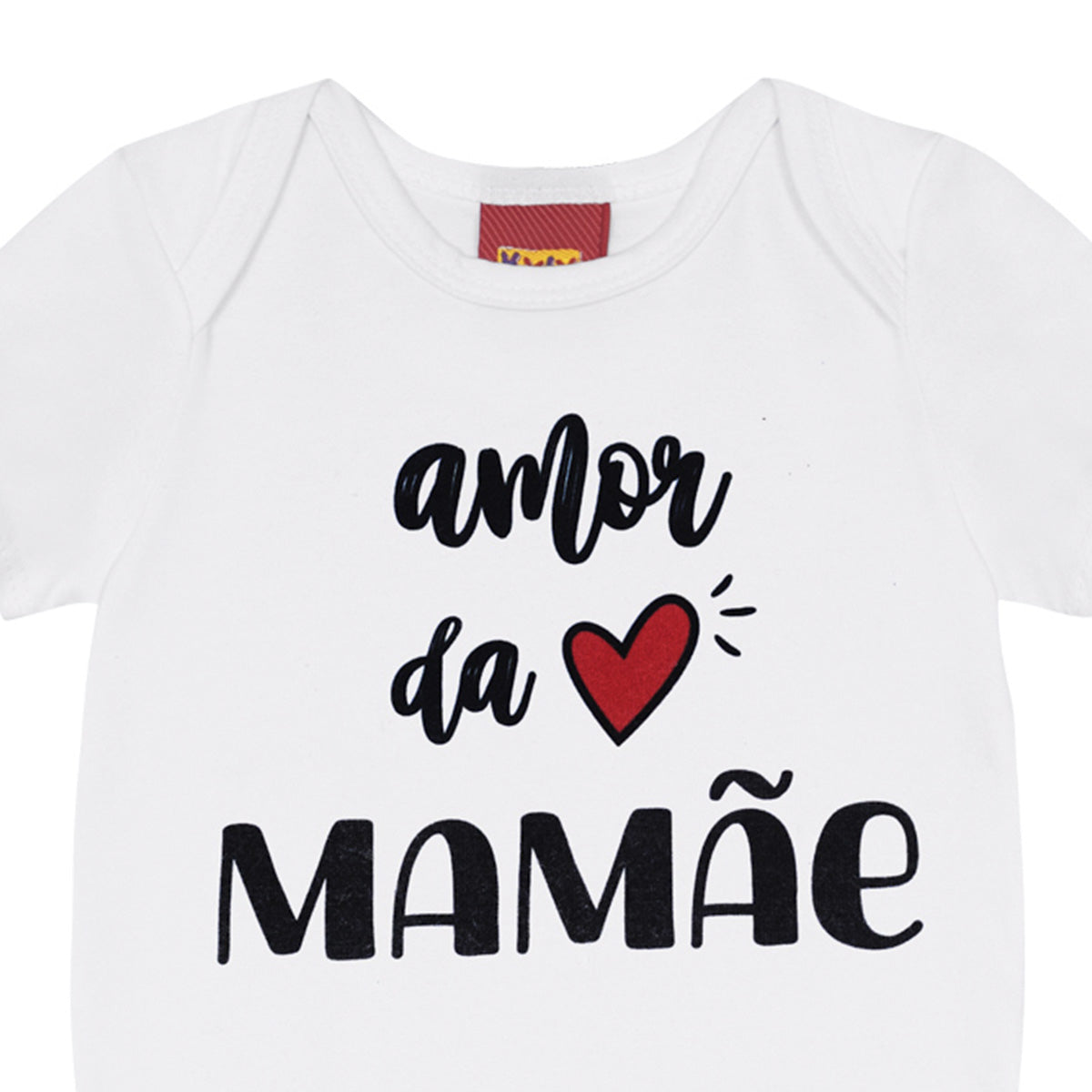 Body Manga Curta Bebê Unissex Amor da Mamãe - Kyly