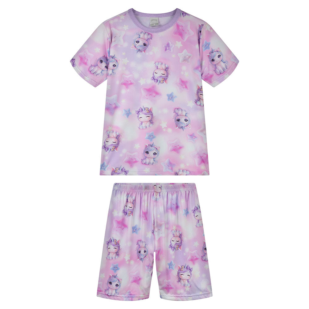 Pijama Infantil Menina Malha Modeli Unicórnio - Alakazoo