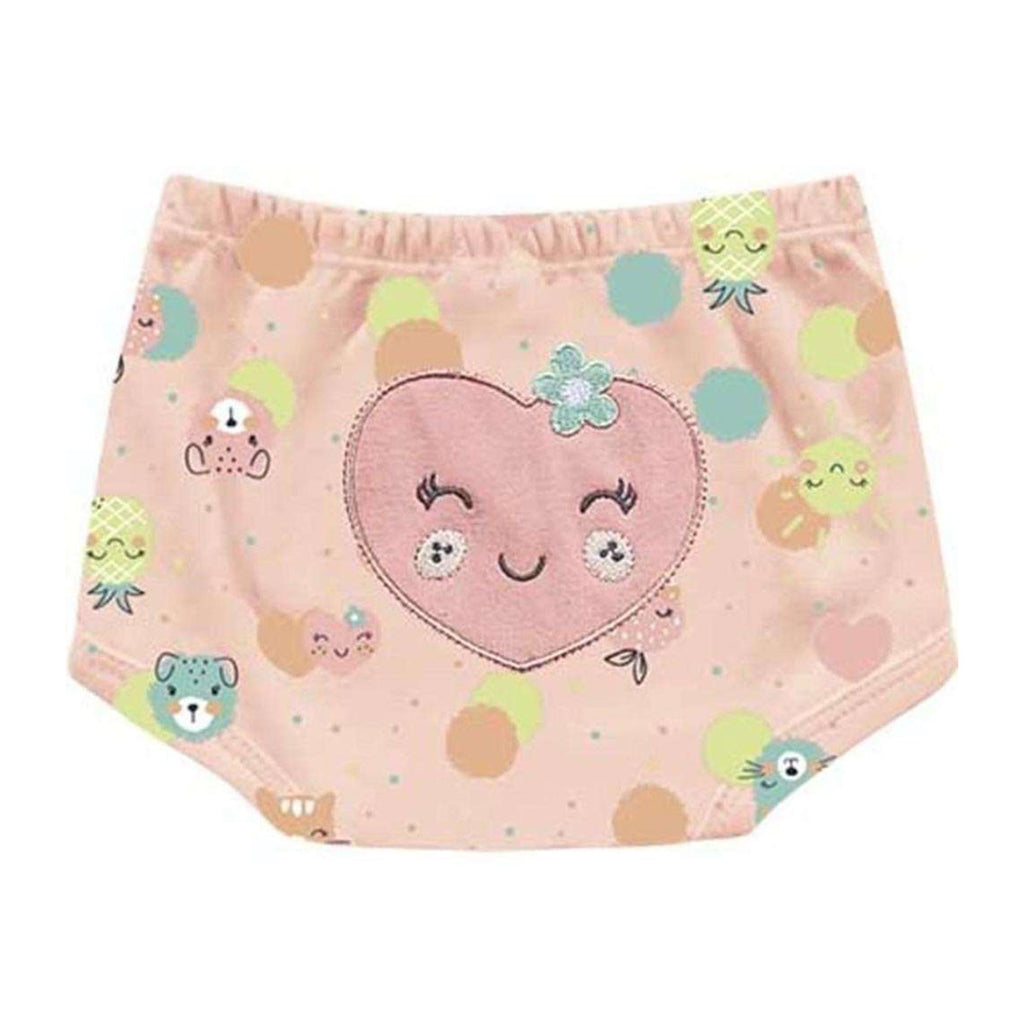 Short Cobre Fralda Suedine Coração e Frutas - Kiko Baby