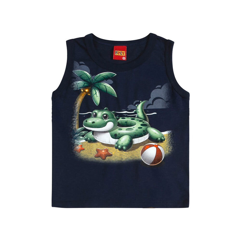 Regata Infantil Menino Jacaré Praia - Kyly