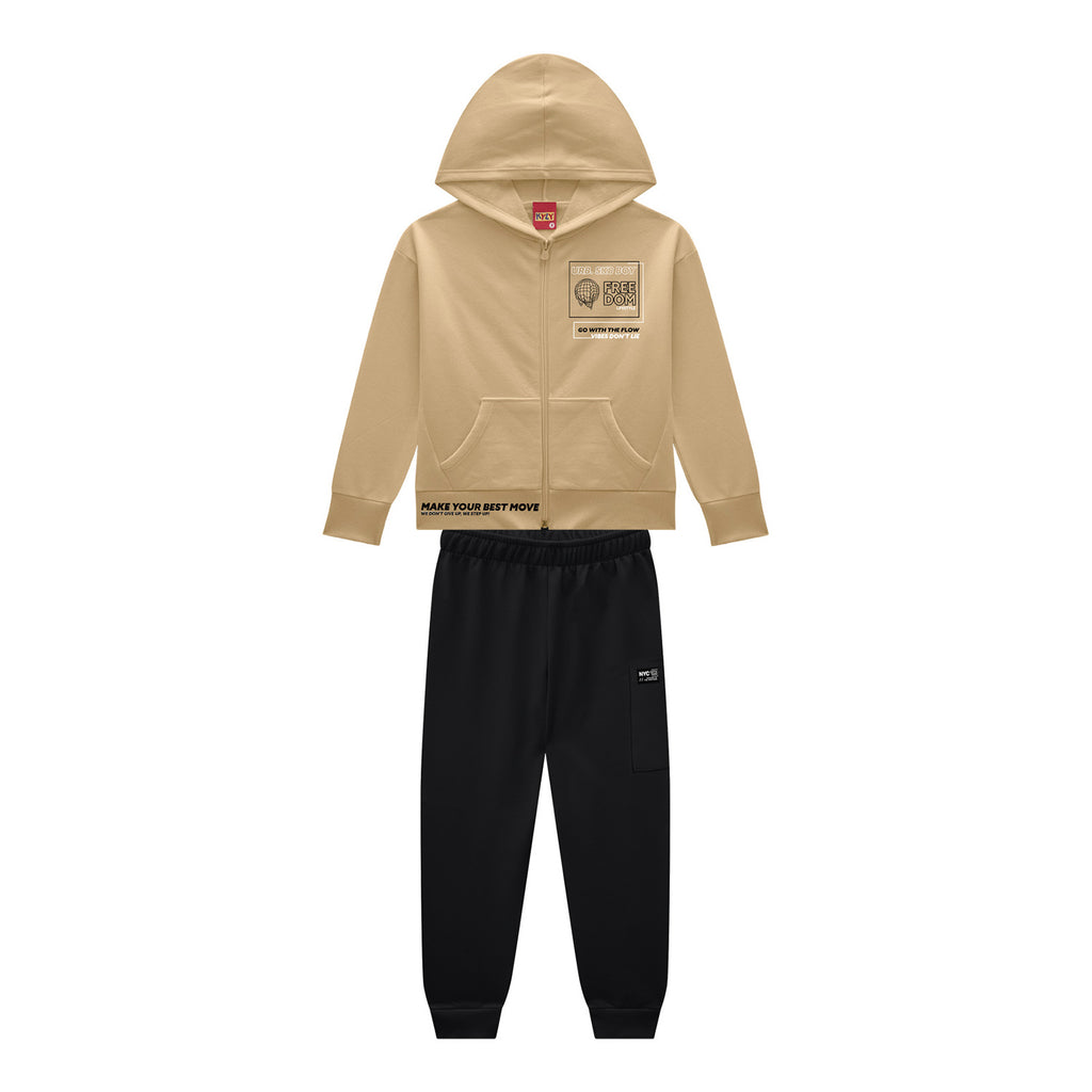 Conjunto Infantil Menino Freedom Moletom Peluciado - Kyly