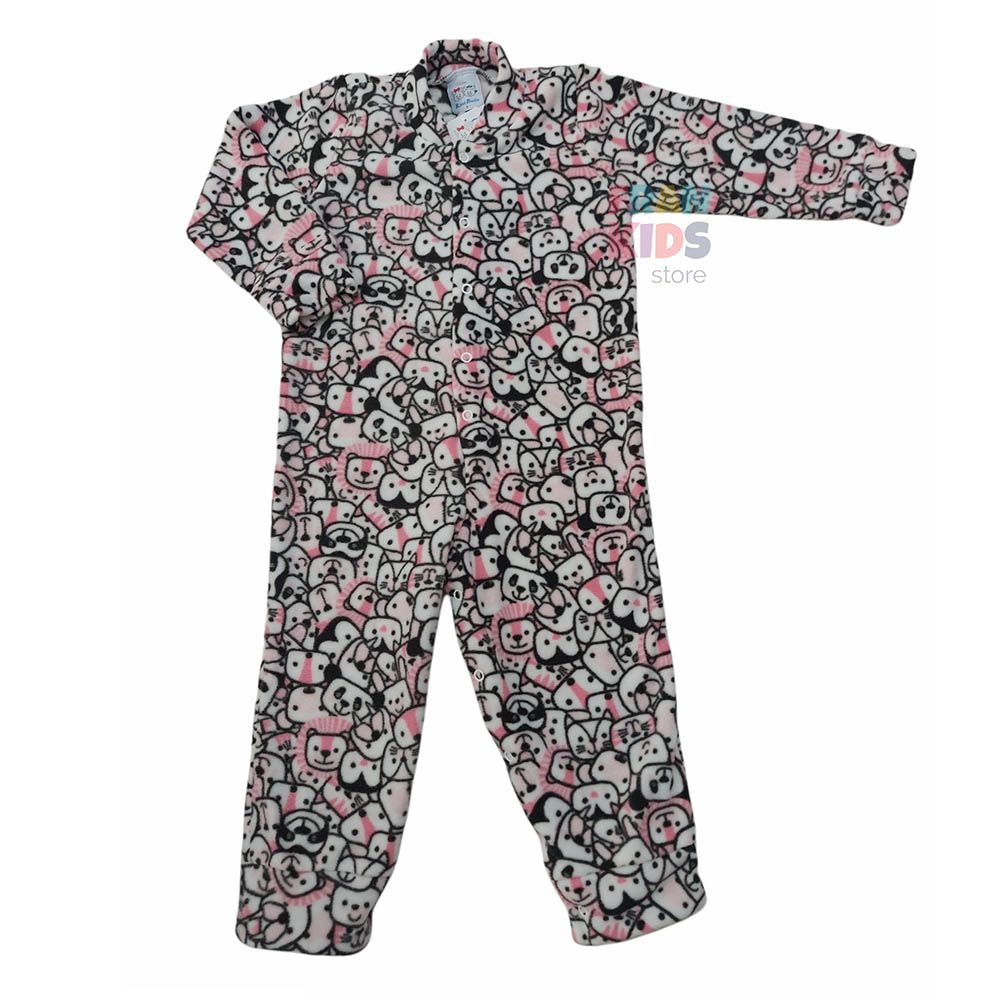 Macacão Soft Menina Bichinhos - Rosebud