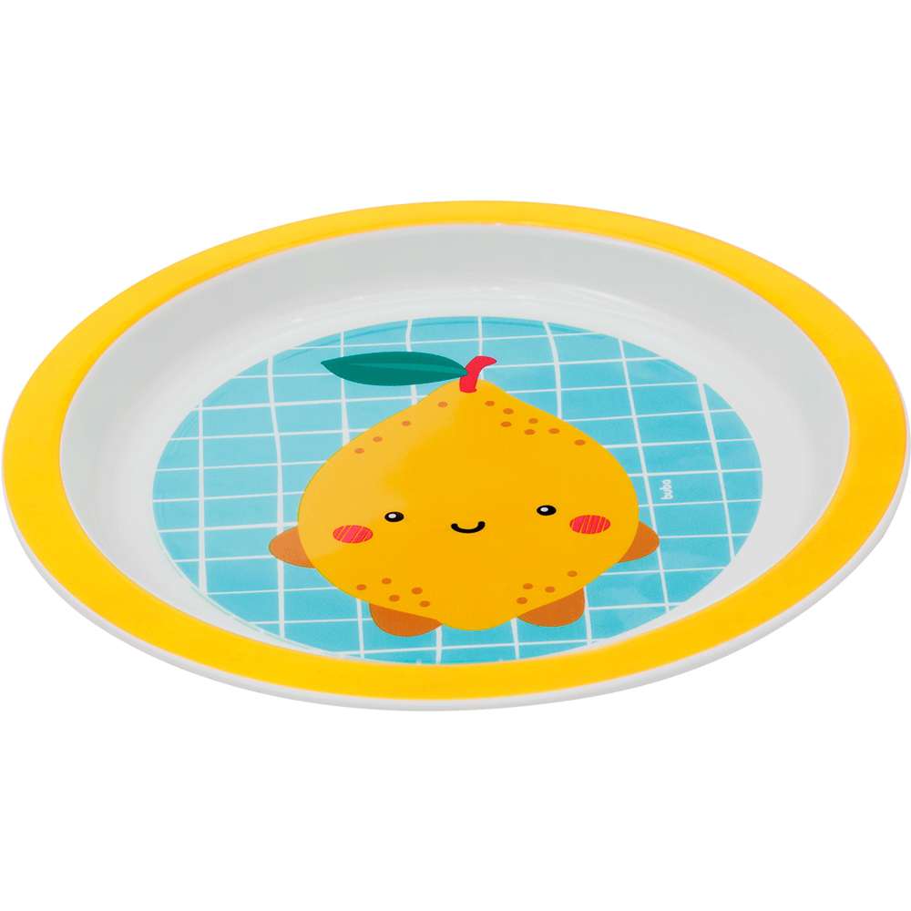 Prato Bebê Infantil Raso Frutti Limão - Buba