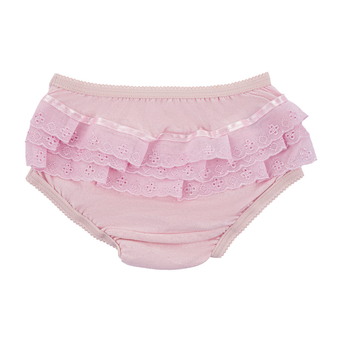 Calcinha Bebê Algodão Com Lese - Everly