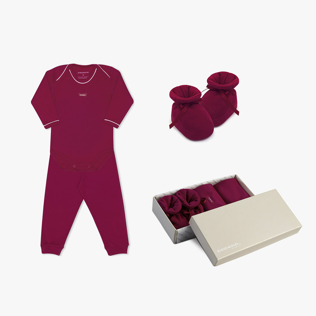 Kit Boas Vindas Bebê Conjunto Body e Pantufa - Dedeka