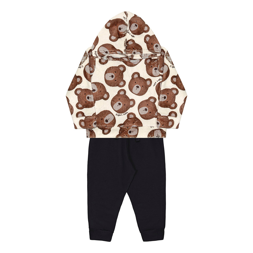 Conjunto Menino Blusão Fleece e Calça Moletom - Kiko e Kika
