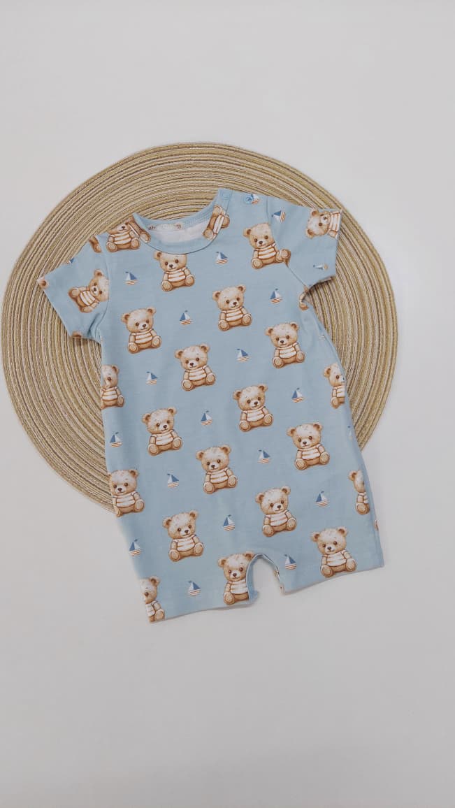 Macaquinho Bebê Menino Ursos - Milon