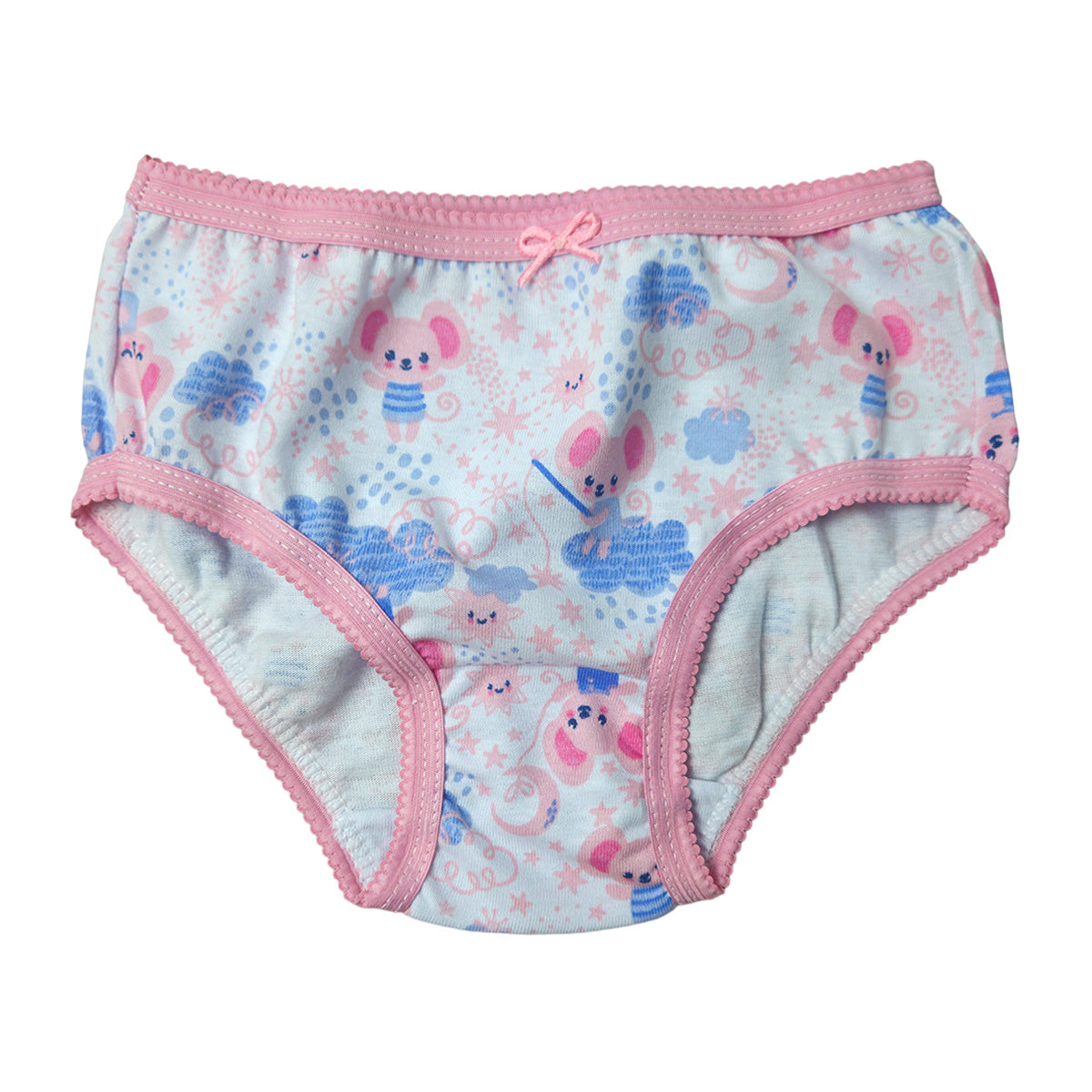 Kit C/3 Calcinhas em Algodão Estampas Sortidas - Tampinha