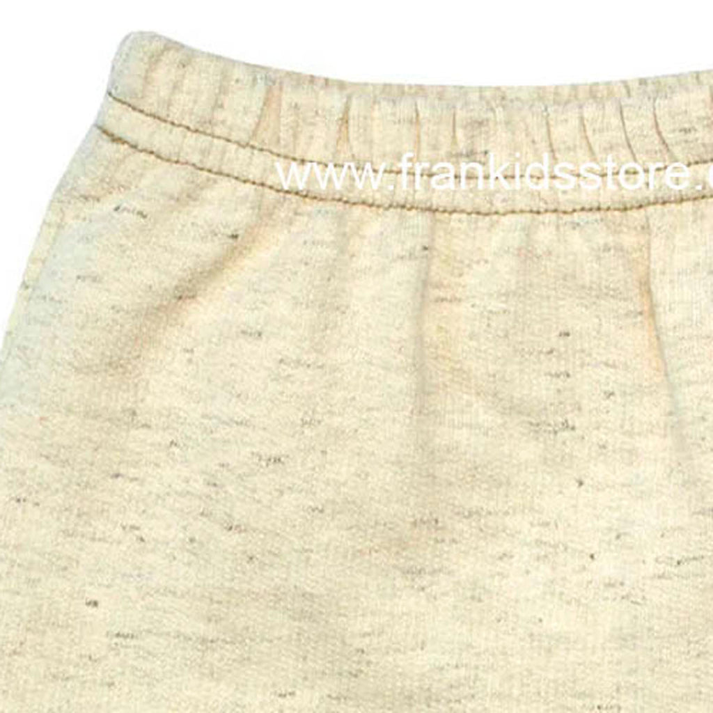 Short Com Bolso Menino Moletinho Bege - Tilly Baby