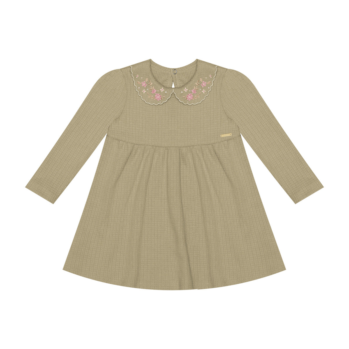 Vestido Infantil Malha Crochê Turquia - Alakazoo