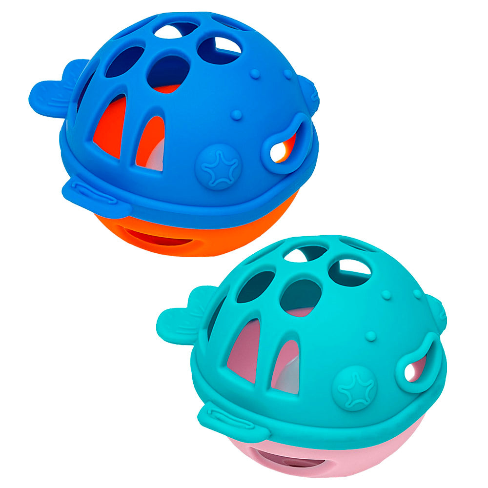 Mordedor de Silicone com Chocalho Baleia - Buba