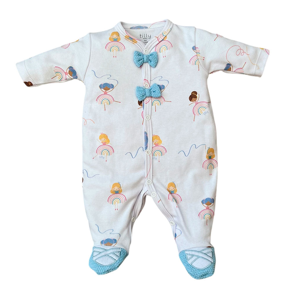 Macacão Bebê Menina Suedine Bailarinas - Tilly Baby