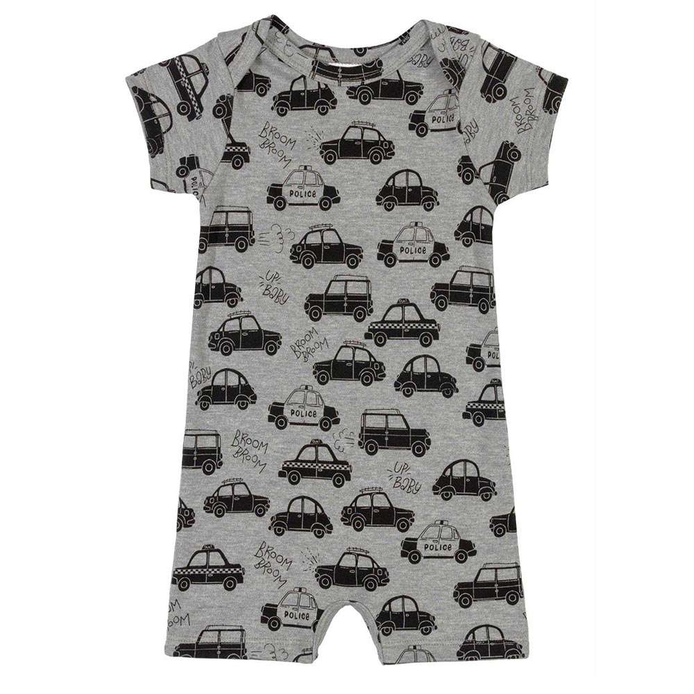 Macaquinho Bebê Menino Suedine Estampado Carrinhos - Up Baby