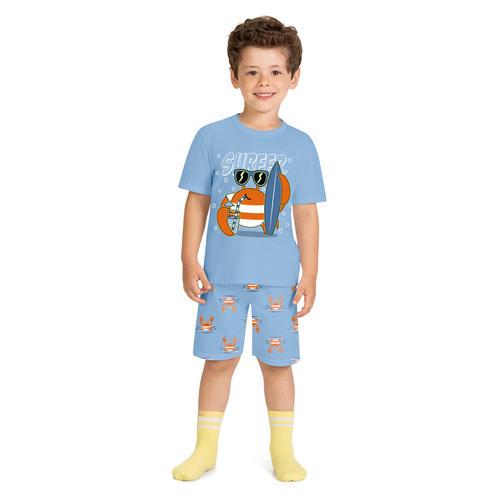 Pijama Infantil Menino Brilha no Escuro Caranguejo - Kyly