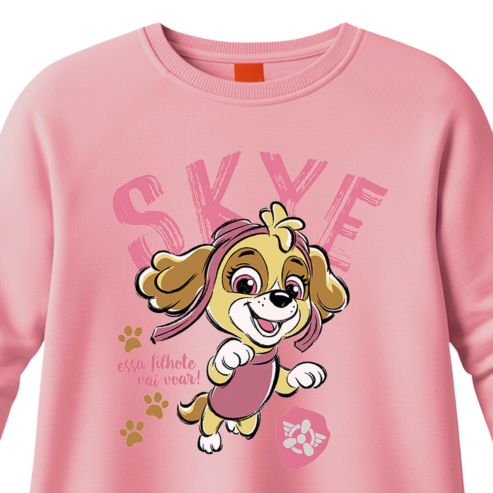 Blusa Menina Manga Longa Patrulha Canina Skye - Malwee Kids