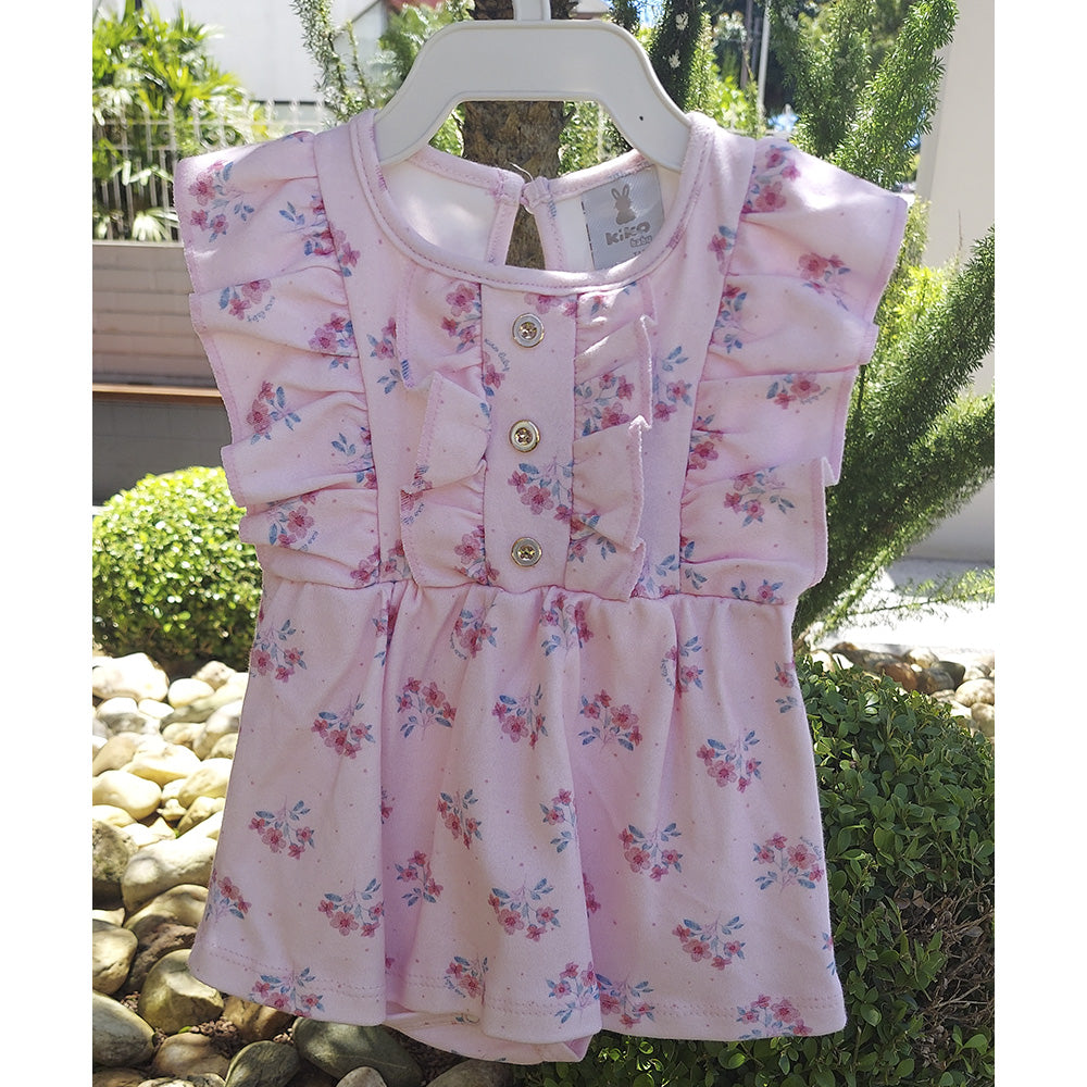 Vestido Bebê Menina Flores - Kiko Baby
