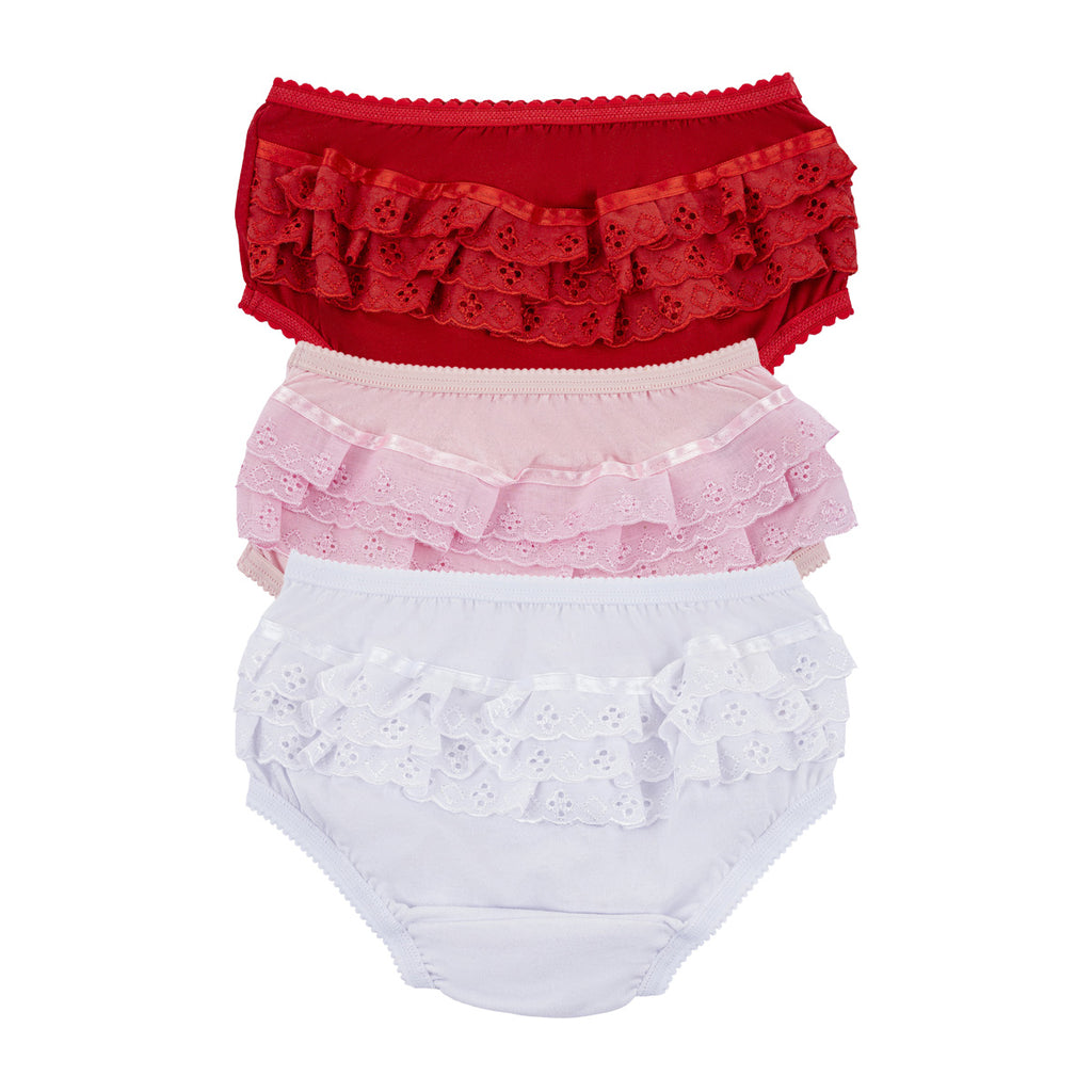 Calcinha Bebê Algodão Com Lese - Everly