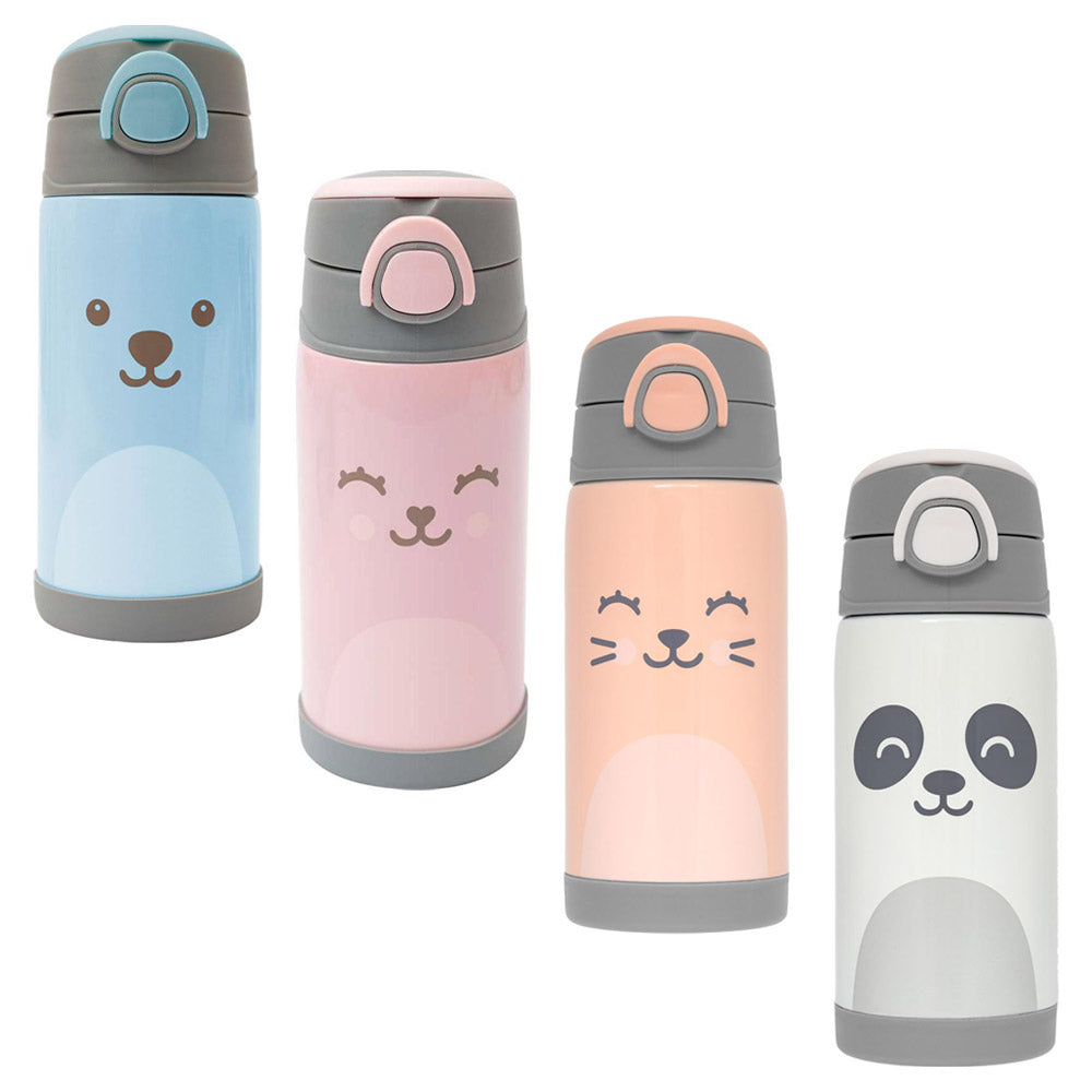 Garrafa Térmica Infantil Inox C/ Canudo 400ml Gumy - Buba