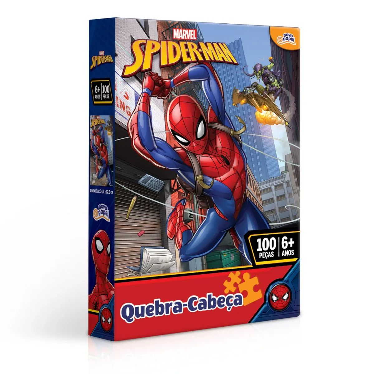 Quebra-Cabeça Marvel Homem Aranha 100 Peças - Toyster