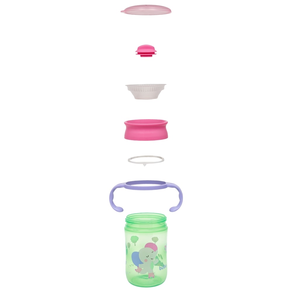 Copo de Transição Antivazamento Bebê 360º Buba Zoo Elefante - Buba