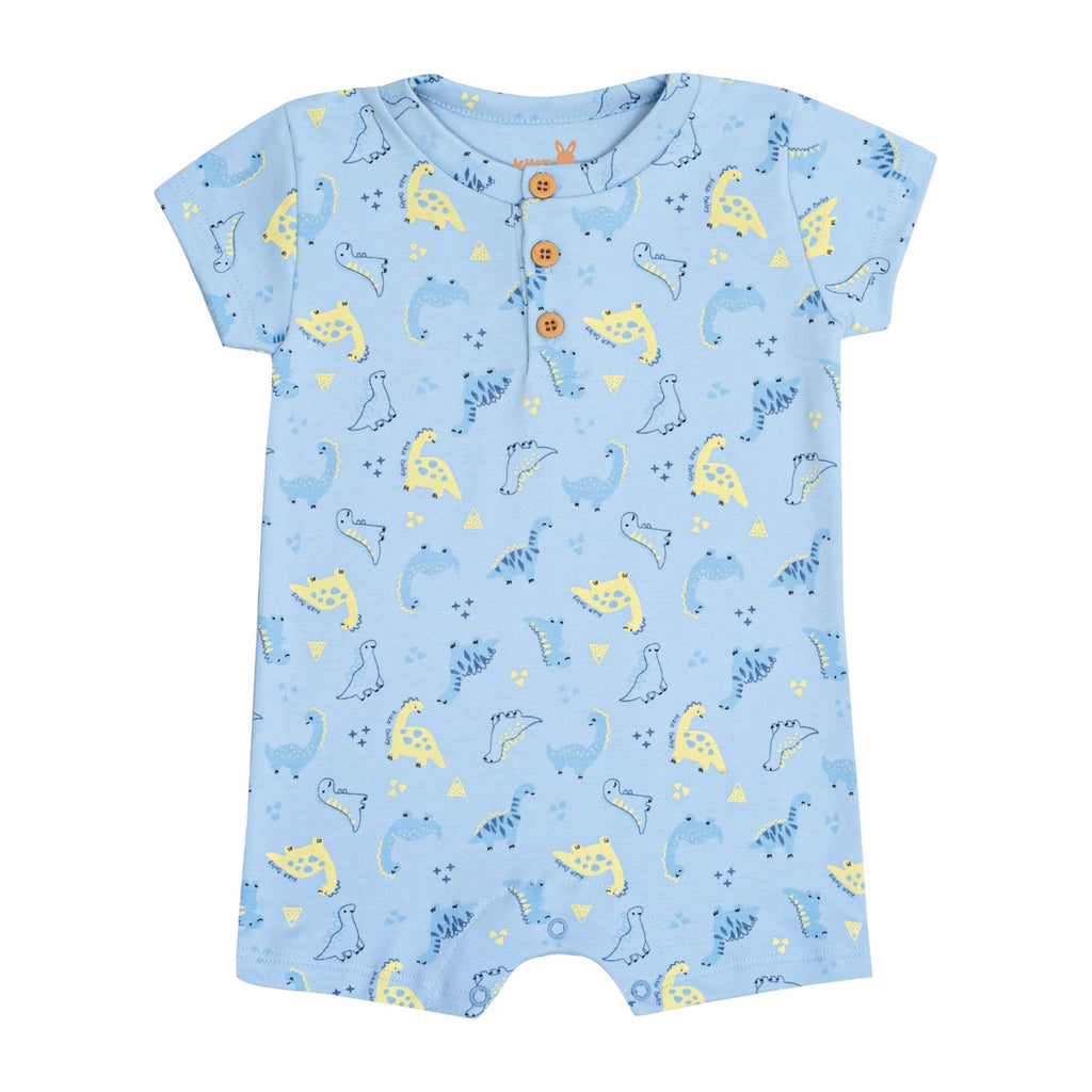 Macaquinho em Suedine Bebê Menino Dinos - Kiko Baby