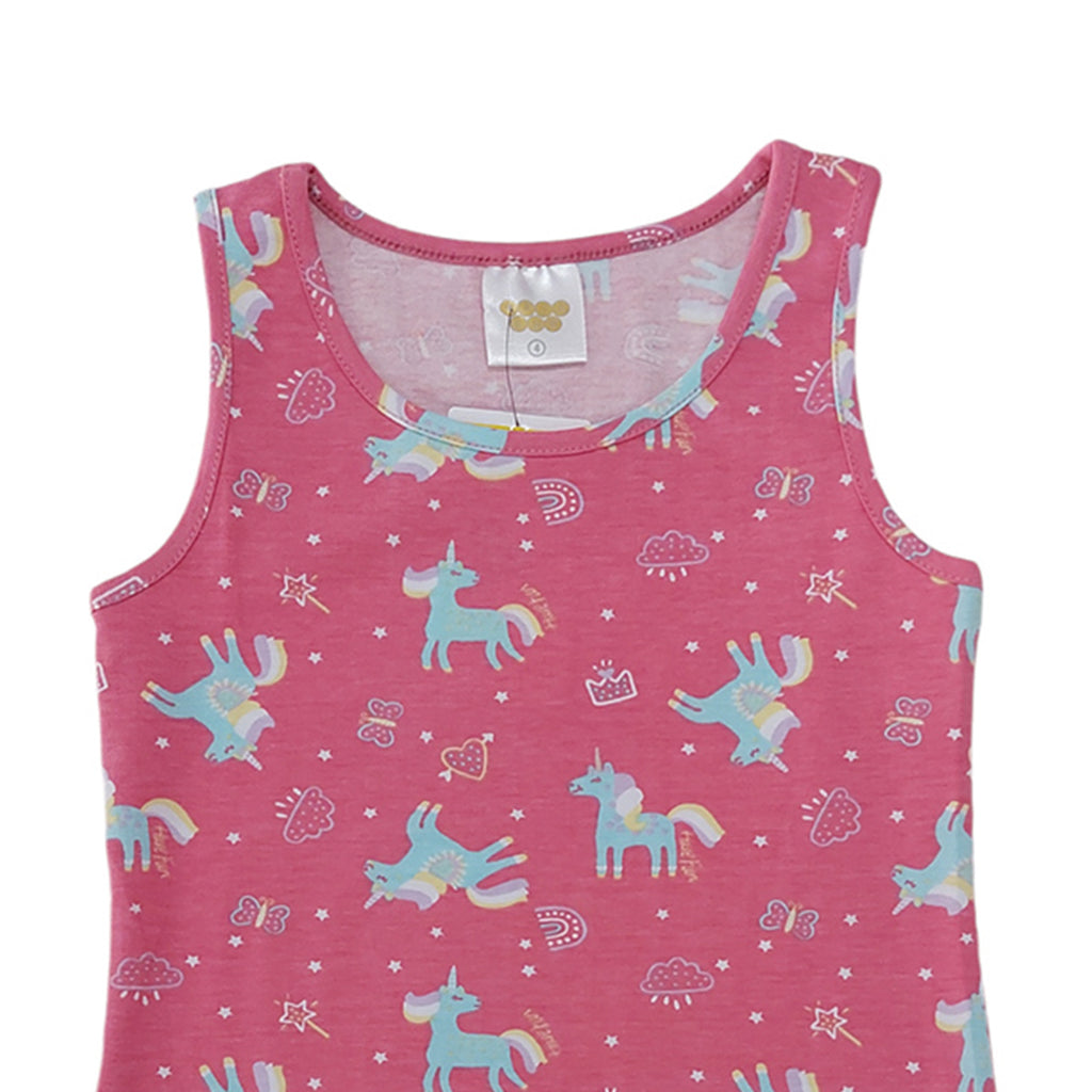 Regata Feminina Infantil Cotton Unicórnios - Have Fun