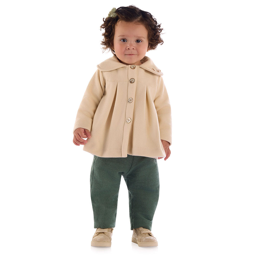 Conjunto Bebê Menina Casaco e Calça Soft - Kiki Xodó