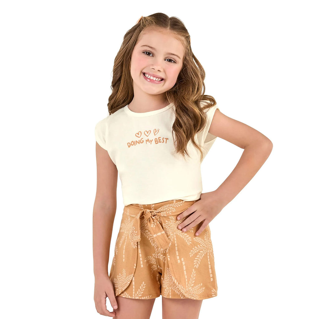 Conjunto Infantil Menina Blusa e Short My Best - Elian