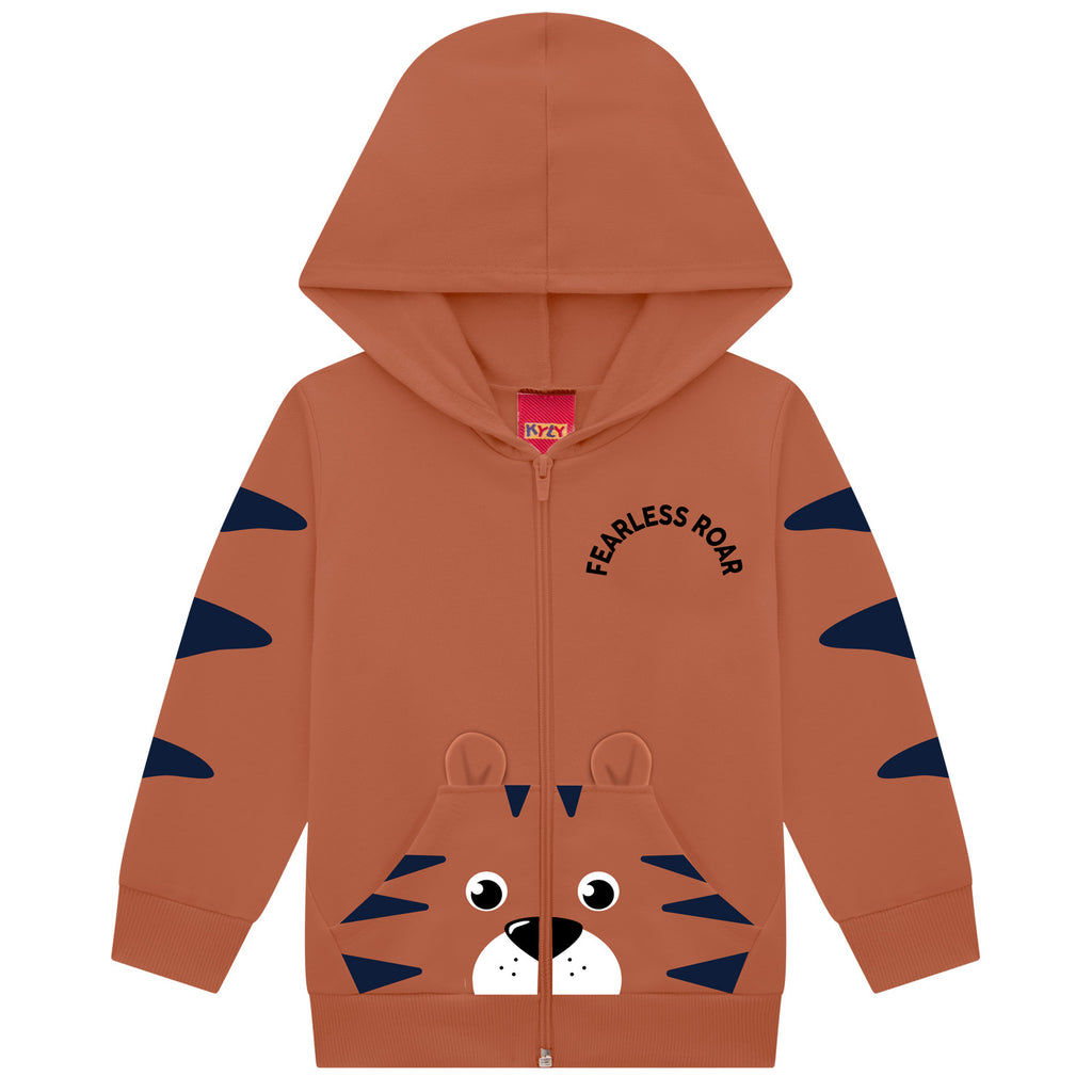 Conjunto Infantil Menino Tigre Moletom Peluciado - Kyly
