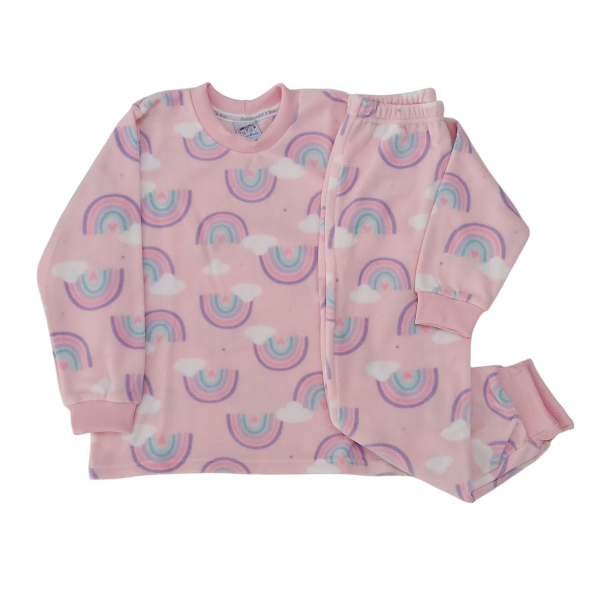 Conjunto Pijama Soft Infantil Menina Arco-íris- Rosebud