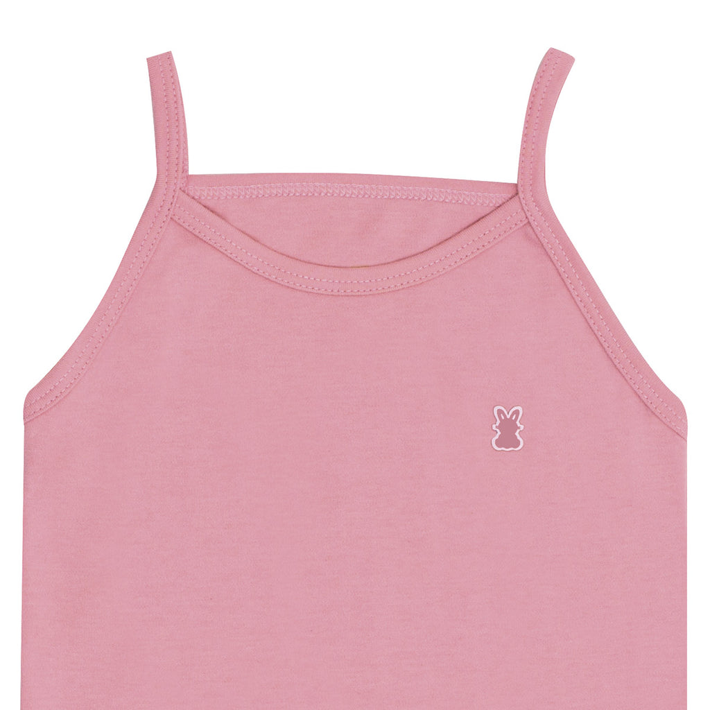 Body Regata Alcinha Bebê Menina Liso em Suedine - Kiko Baby