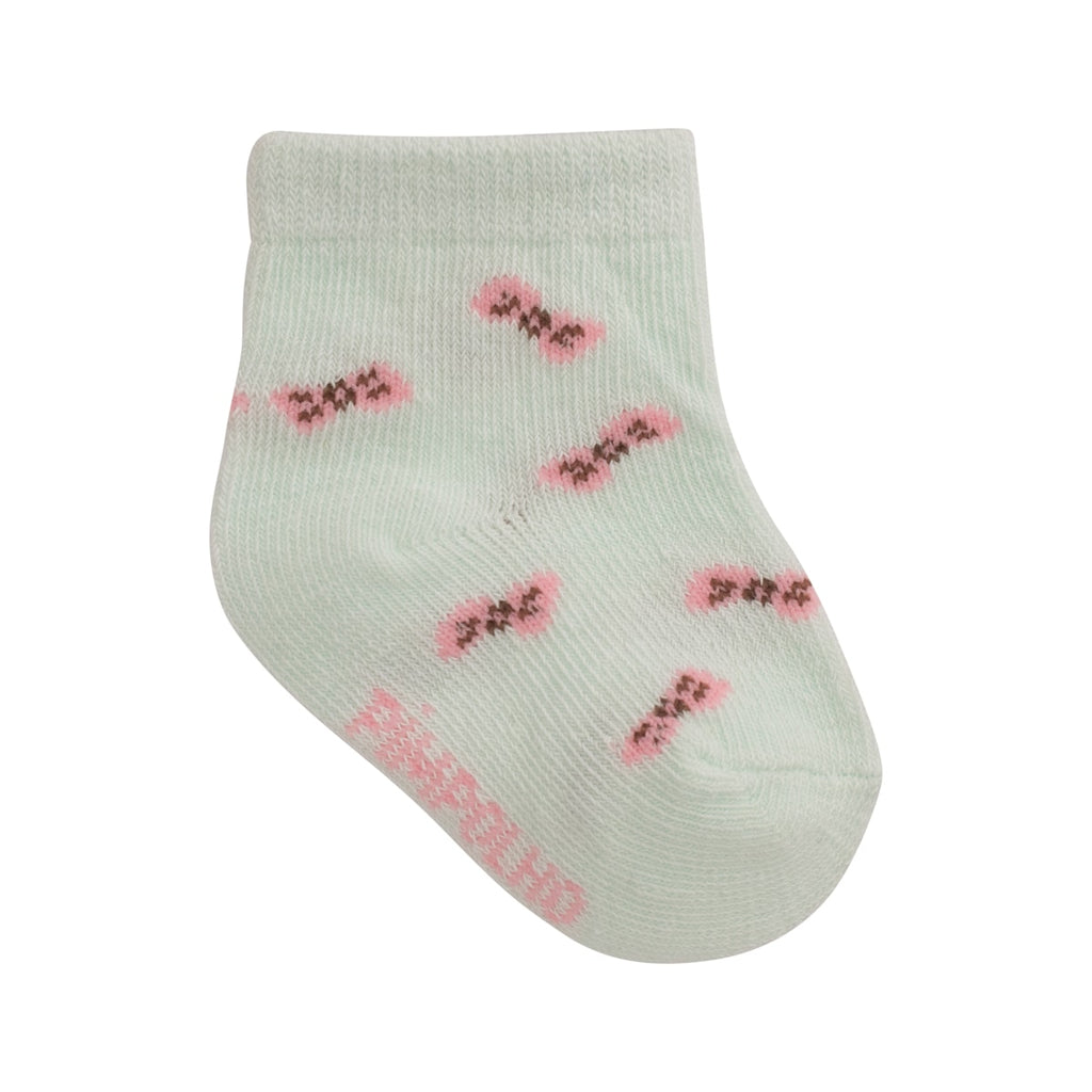 Kit 3 Pares Meia Cano Médio Bebê Menina RN Ovelha - Pimpolho