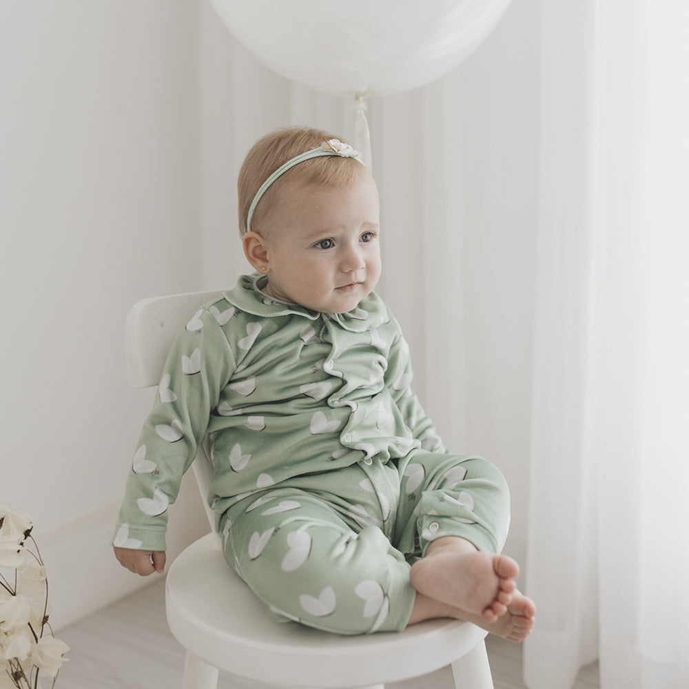 Macacão Bebê Menina em Plush Borboletas - Tilly Baby