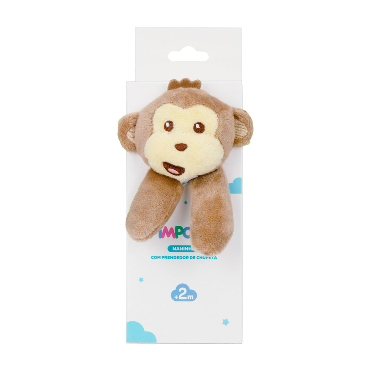 Naninha Bebê Soft Marrom Macaco - Pimpolho