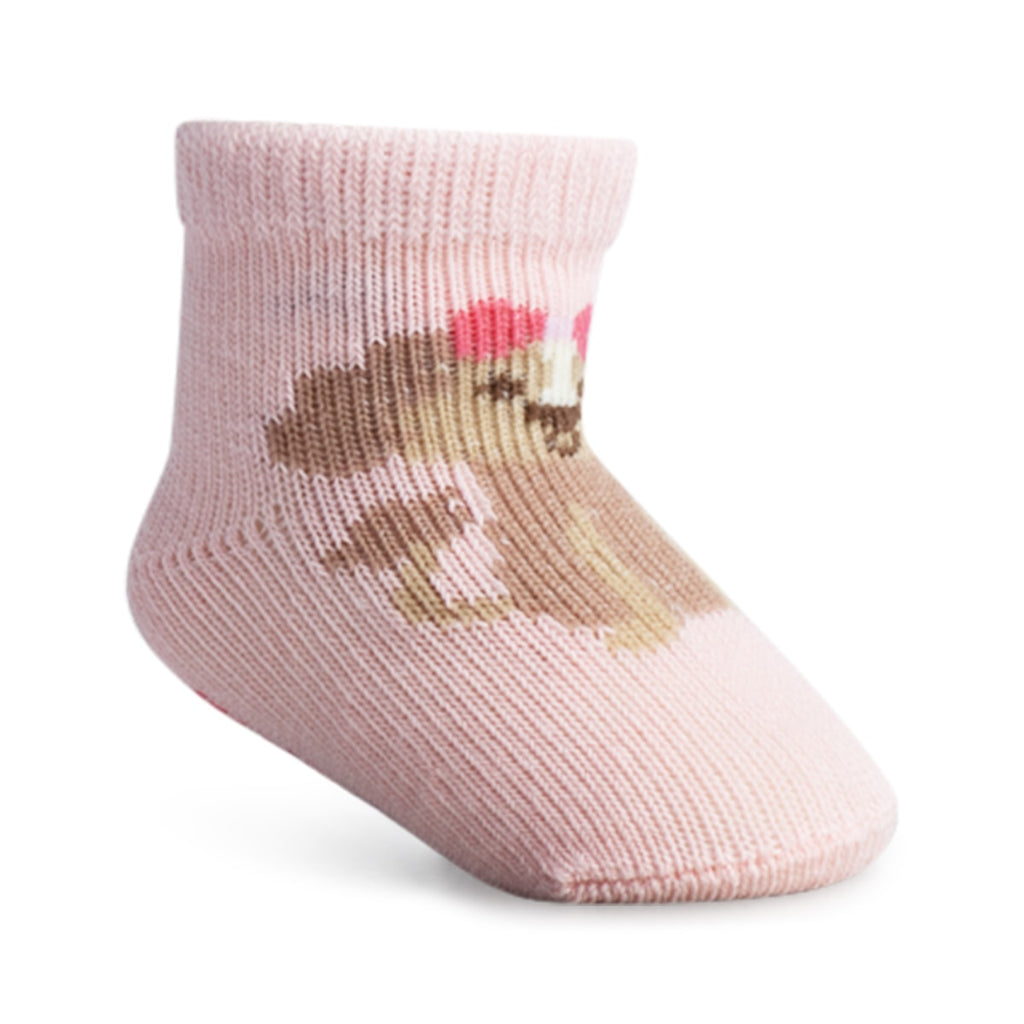 Kit 3 Pares Meia Cano Médio Bebê Menina Zero Cachorro - Pimpolho