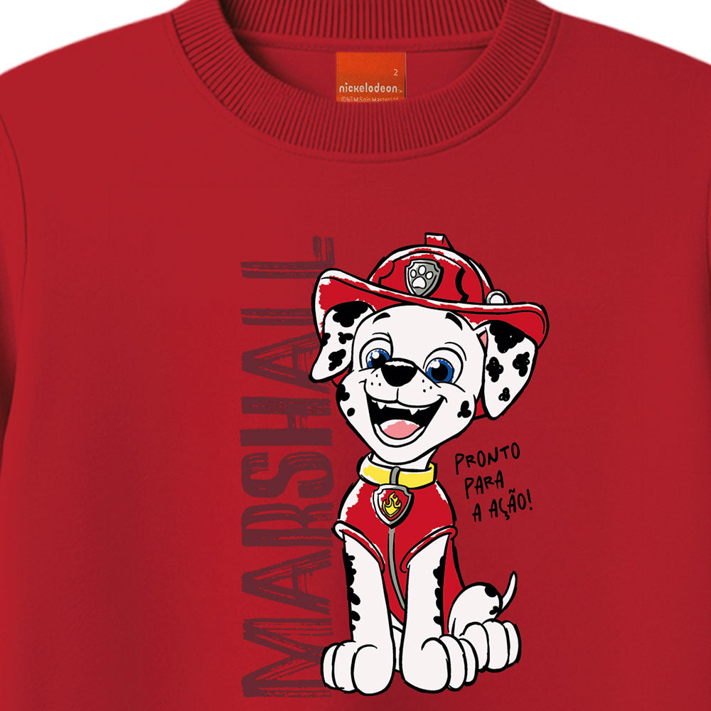 Camiseta Infantil Menino Patrulha Canina Marshall - Malwee Kids