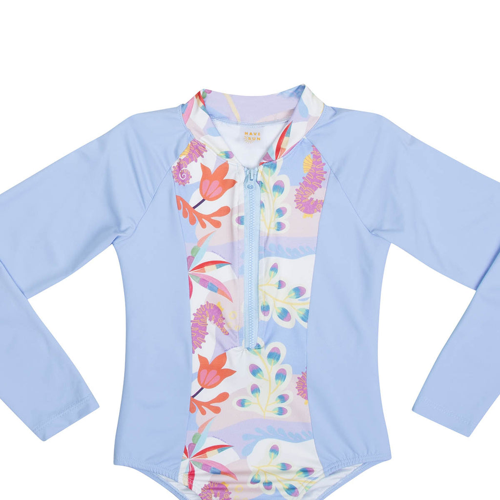 Maiô Manga Longa Infantil Com Zíper Proteção UV 50+ - Have Fun