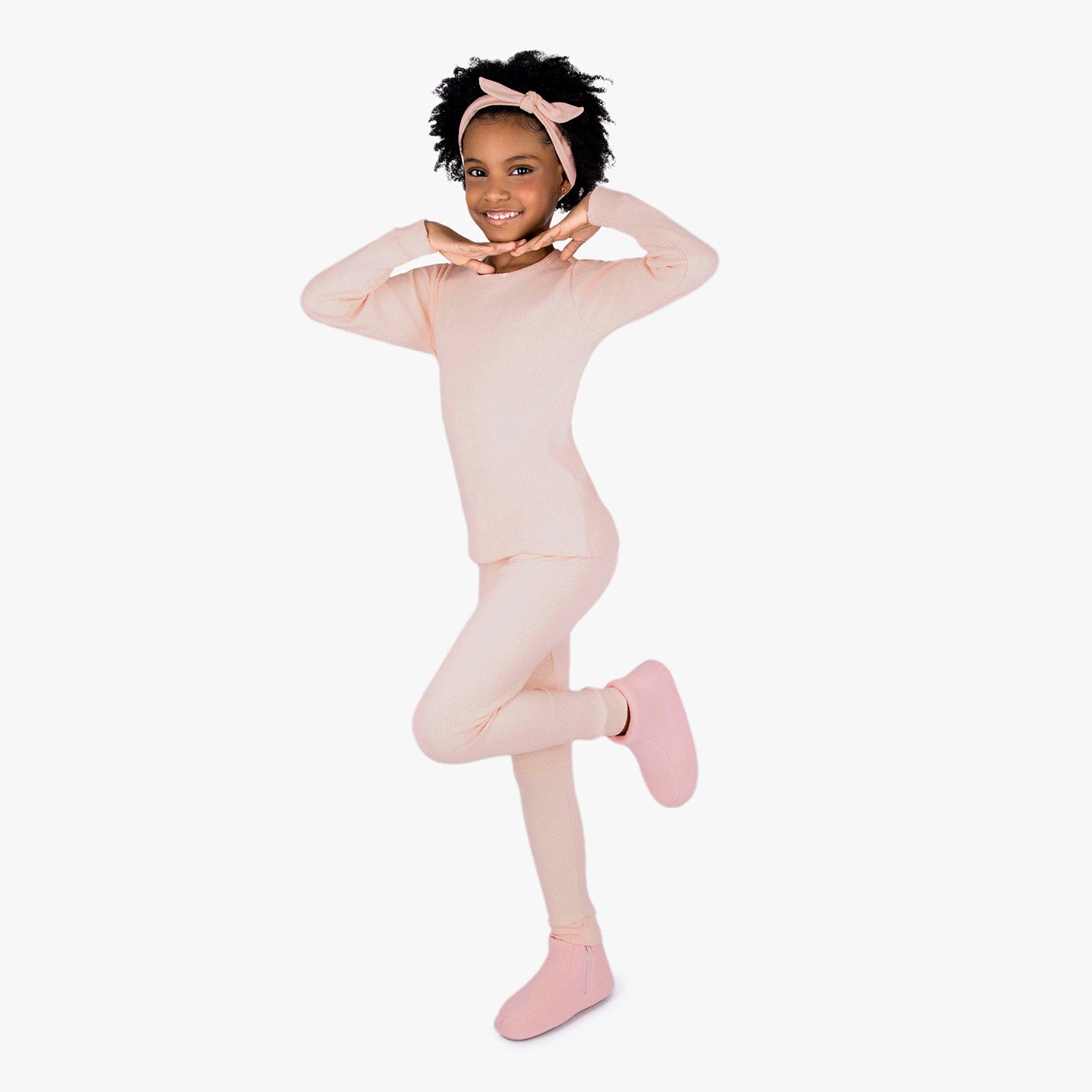 Conjunto Pijama Melange Canelado Infantil - Dedeka