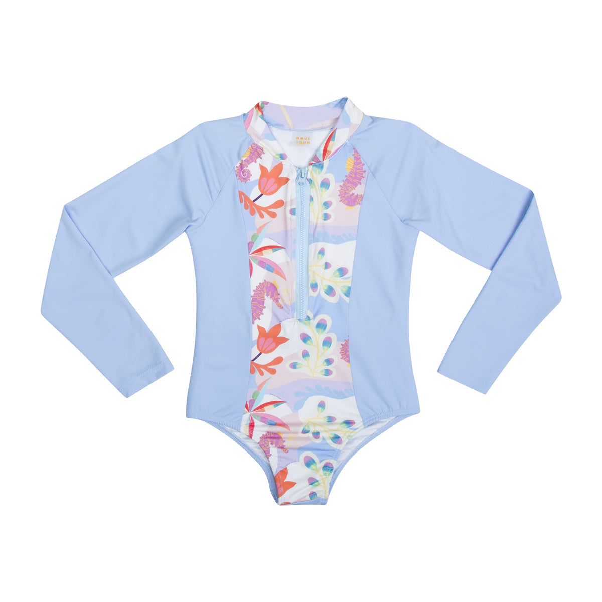 Maiô Manga Longa Infantil Com Zíper Proteção UV 50+ - Have Fun