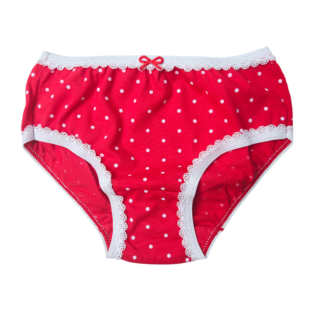 Kit C/3 Calcinhas Infantil Estampa Poá Sortida - Tampinha