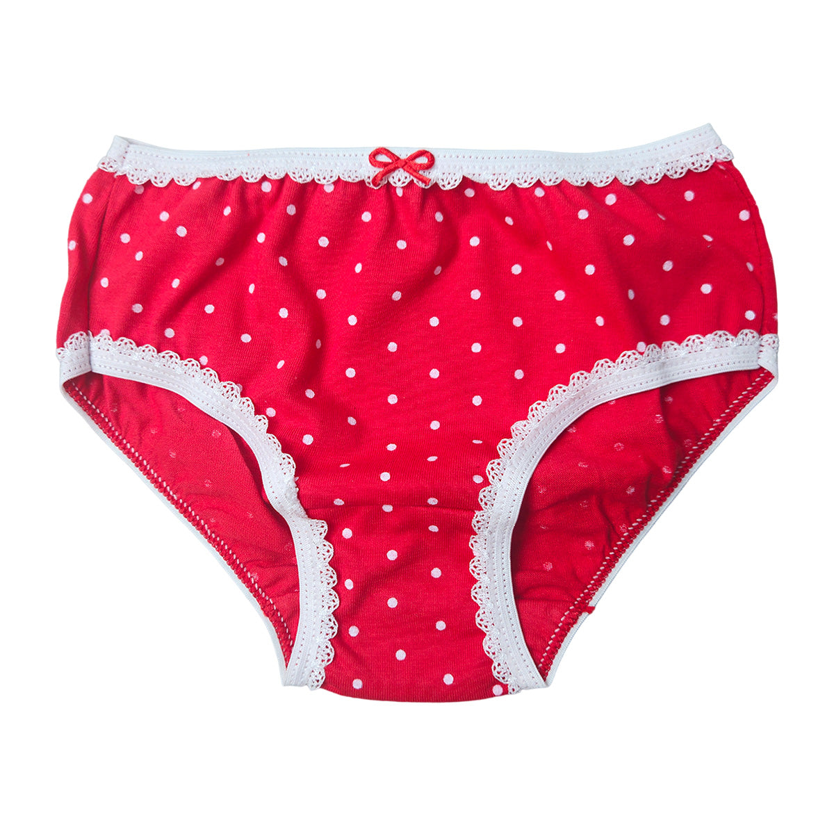 Kit C/3 Calcinhas Infantil Estampa Poá Sortida - Tampinha