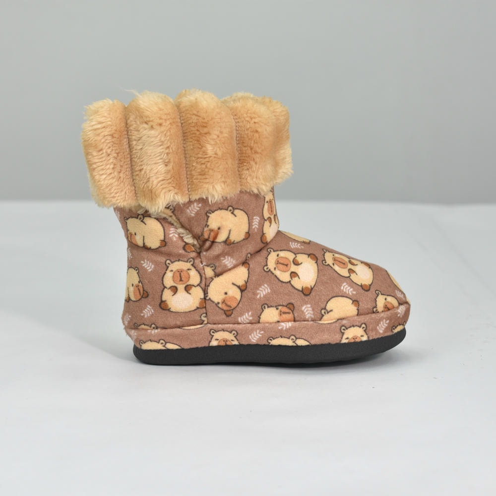 Pantufa Botinha Bebê Capivara Sola Emborrachada - Ferpa