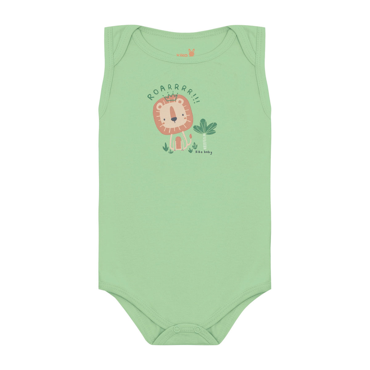 Body Regata Bebê Menino Leão Roar - Kiko Baby