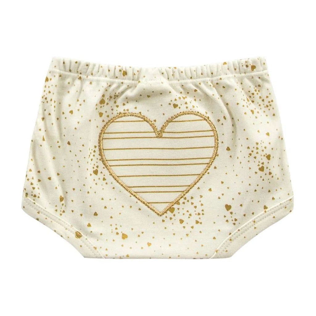 Short Cobre Fralda Menina em Suedine Coração - Kiko Baby