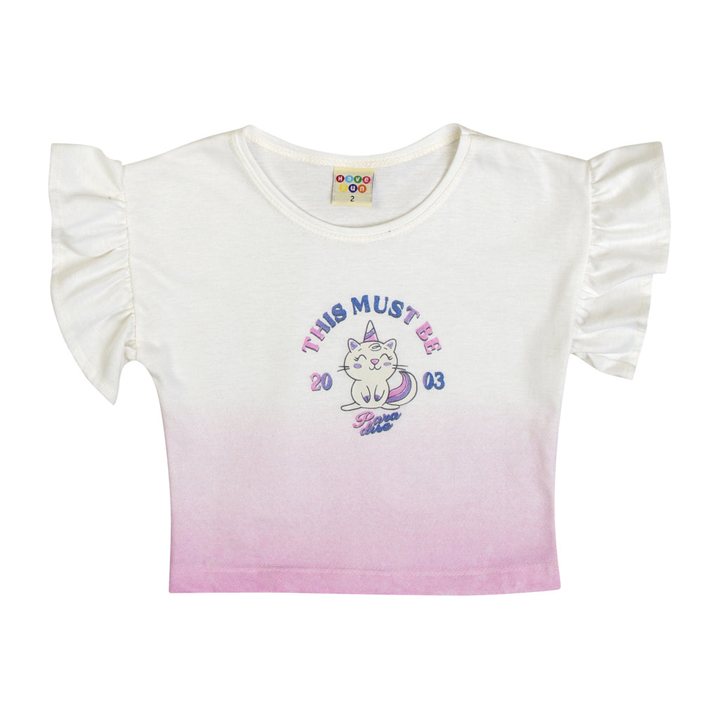 Blusa Infantil Menina Degradê Meia Malha - Have Fun