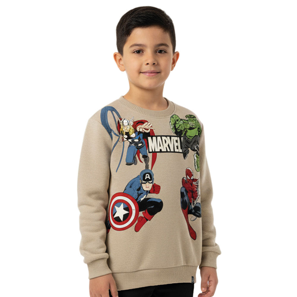 Blusão Menino Moletom Peluciado Heróis Marvel - Malwee Kids