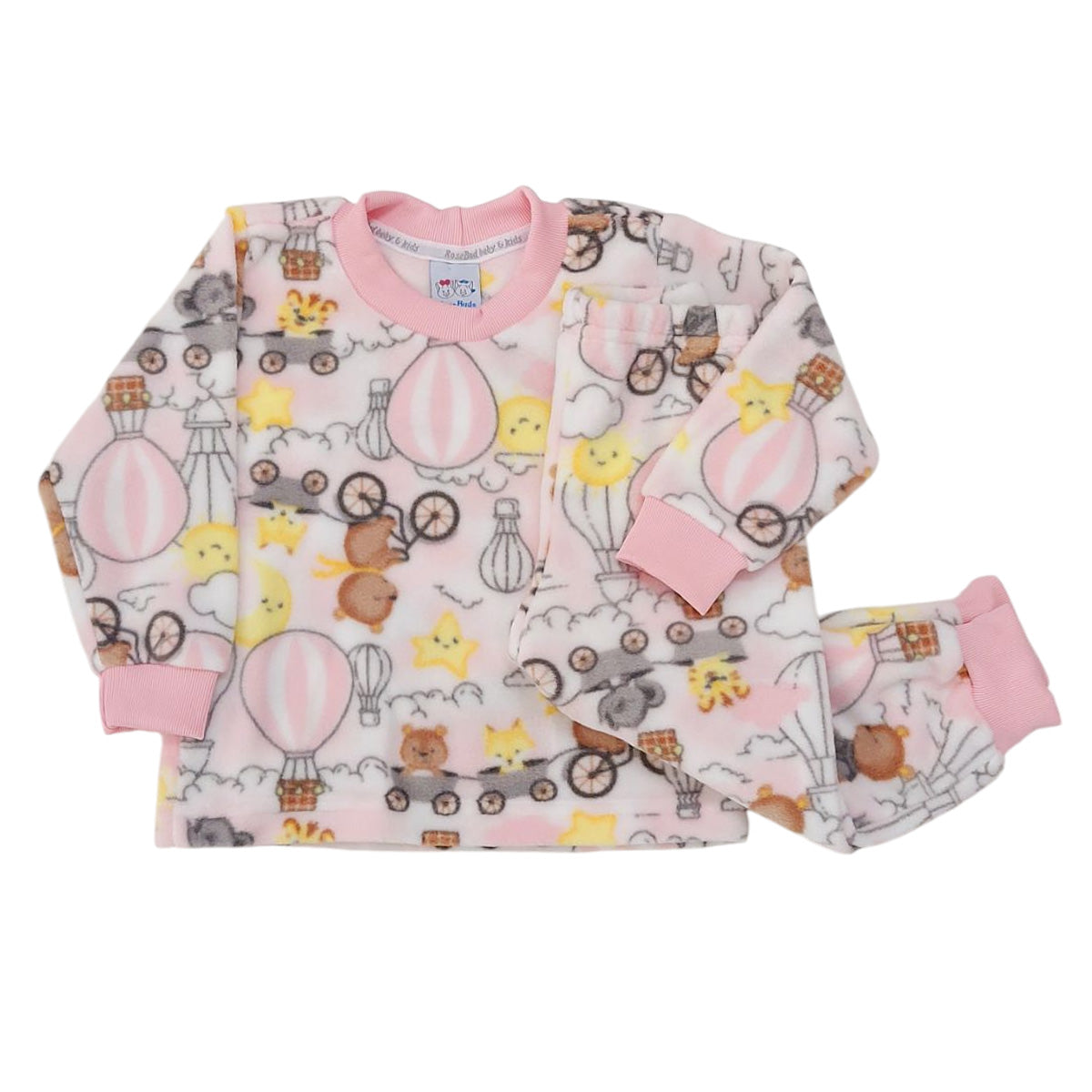 Conjunto Pijama Soft Menina Balões - Rosebud
